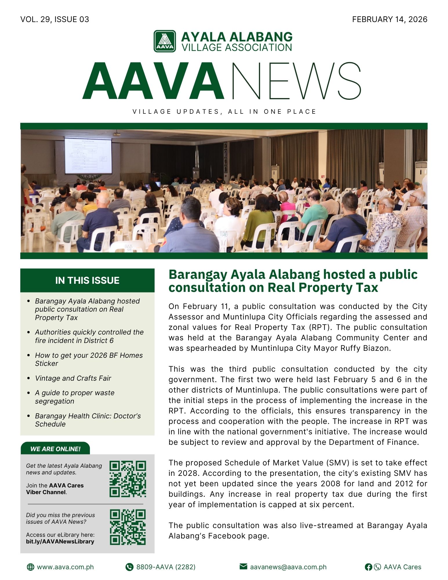 AAVA News Volume 29, Issue 03