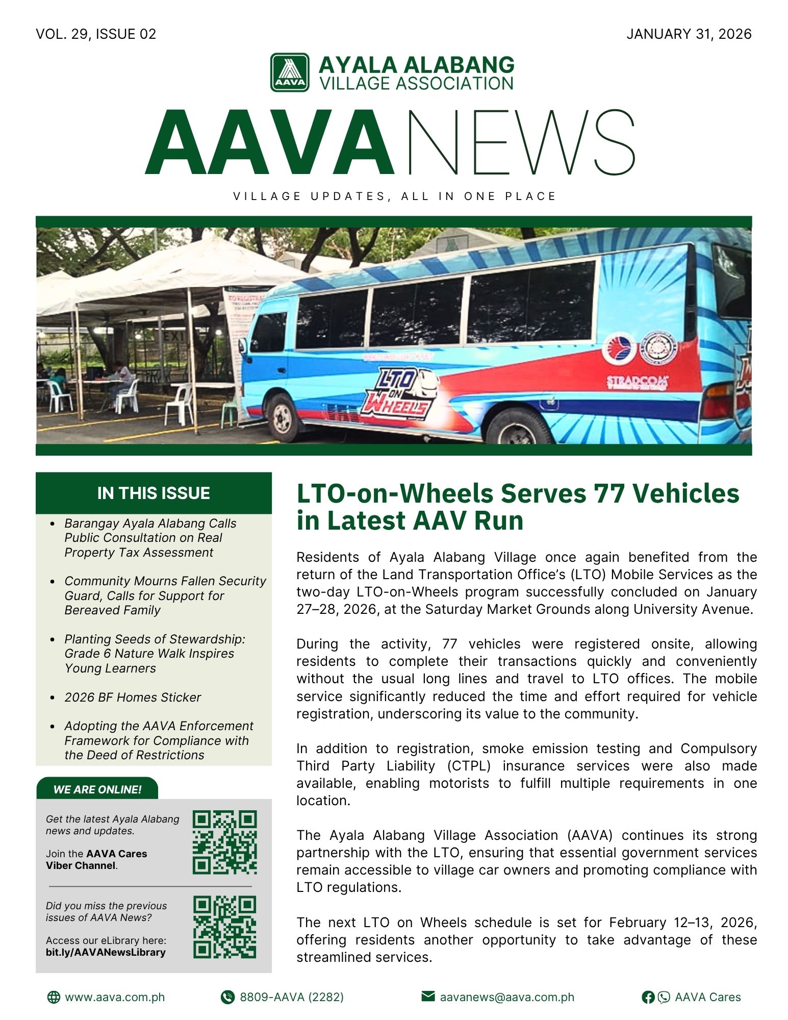 AAVA News Volume 29, Issue 02