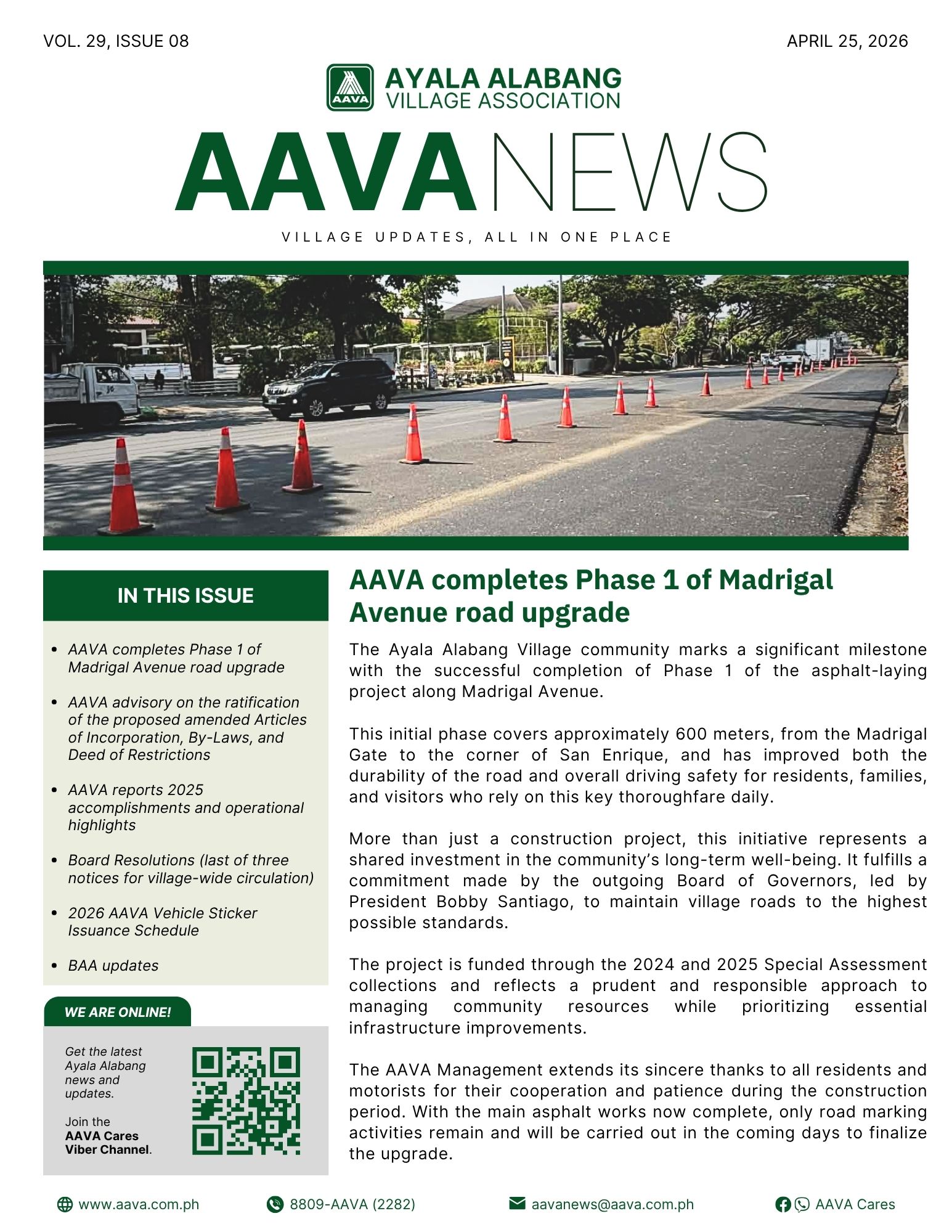 AAVA News Volume 29, Issue 08