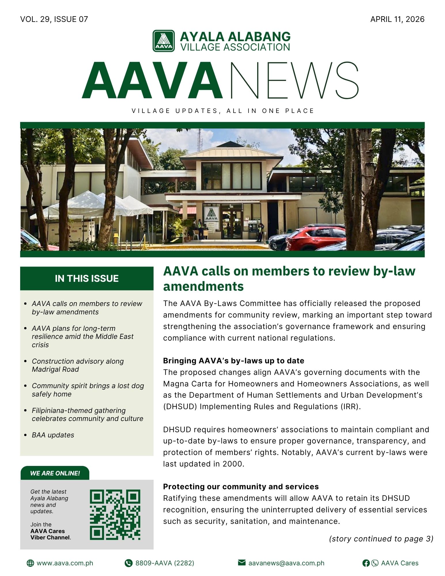 AAVA News Volume 29, Issue 07