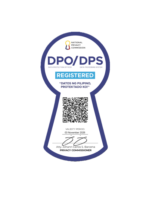 National Privacy Commission DPO/DPS Registered seal